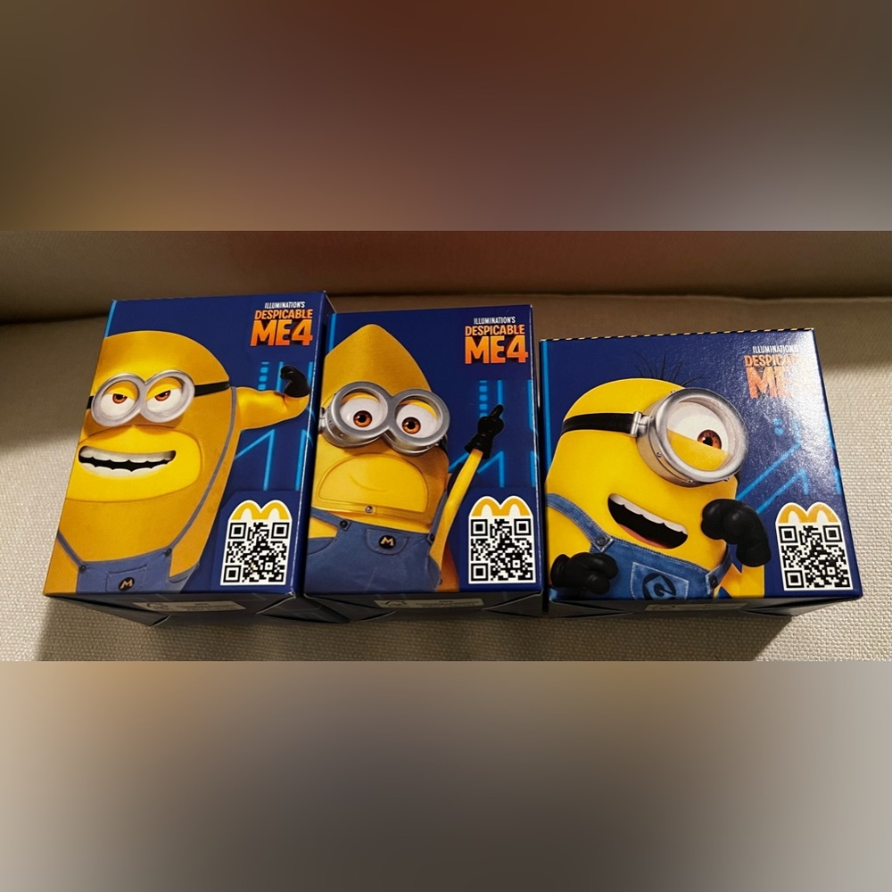 McDonald’s - Despicable Me 4 - Bundle of 3 Toys - 2024